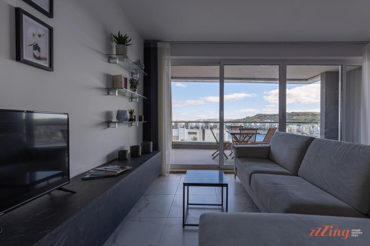 A Stunning Apartment With Spectacular Sea Views เซนต์พอลส์เบย์ ภายนอก รูปภาพ
